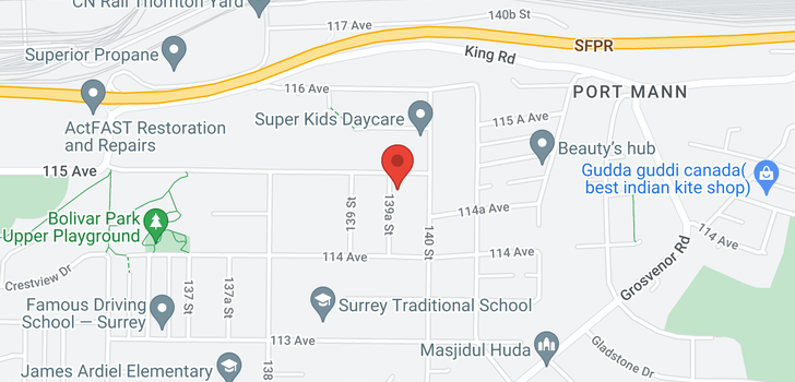 map of 11480 139A STREET